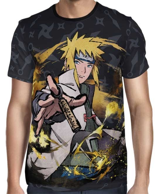 Camiseta Camisa Personalizada Anime Naruto Minato Hd 01