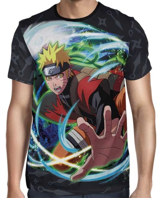 Camisa Naruto Shippuden - Naruto Rasengan - Color Print