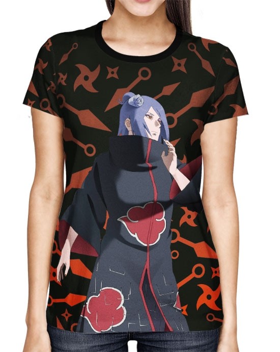 Camisa Naruto - Konan Exclusiva - Color Print