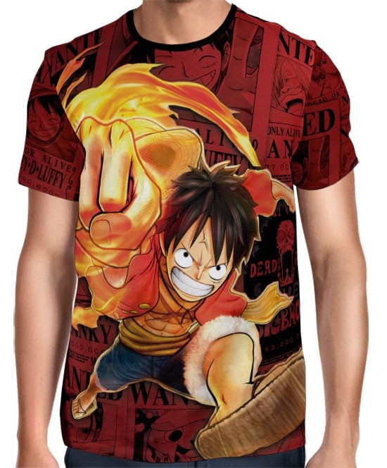 Camisa FULL PRINT Red Luffy One Piece