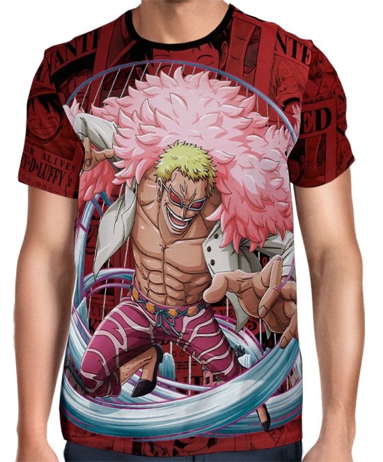 Camisa FULL PRINT Red Doflamingo One Piece