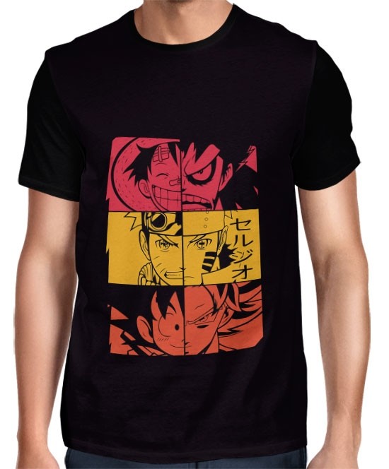 Camisa FULL PRINT Crossover Anime