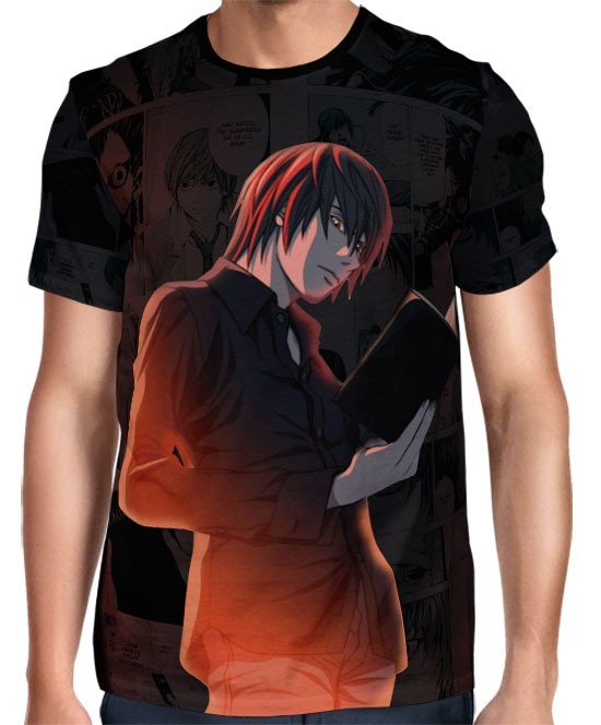 Camisa Full Print Death Note - Light Yagami