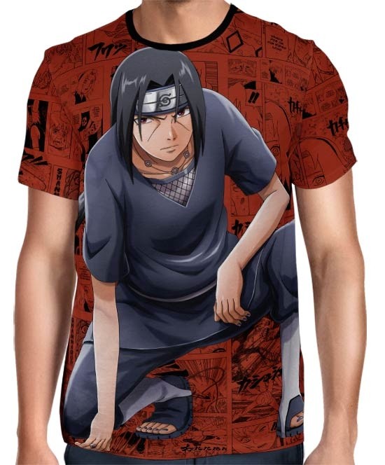 Camisa Full Print Color Mangá Exclusiva - Uchiha Itachi Modelo 03 - Naruto  