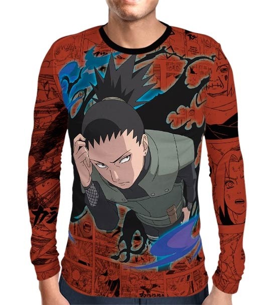 Camisa Manga Longa Naruto - Exclusiva Shikamaru - Full Print