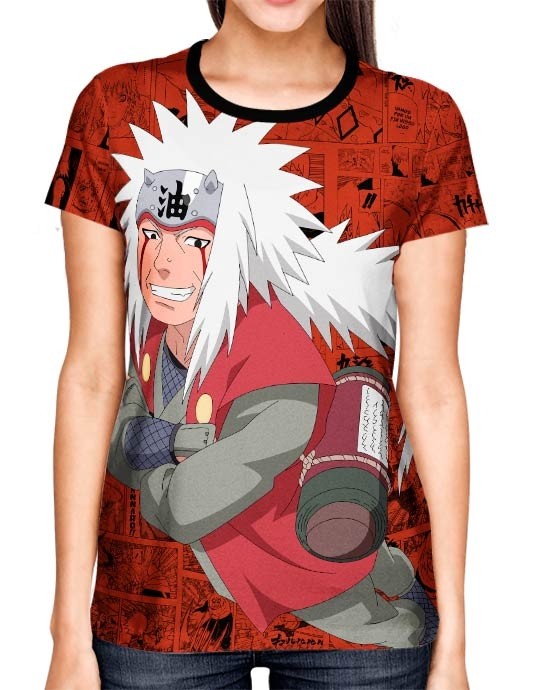 Camisa Full Print Color Mangá Exclusiva - Jiraya Modelo 02 - Naruto  