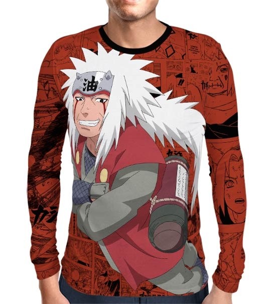 Camisa Manga Longa Naruto - Exclusiva Jiraya - Full Print