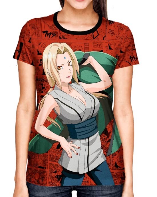 Camisa Full Print Color Mangá Exclusiva - Tsunade - Naruto  