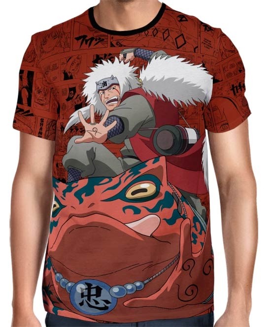 Camisa Full Print Color Mangá - Jiraya Ero Sennin - Naruto  