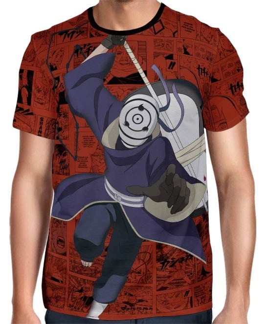 Camisa Full Print Color Mangá Exclusiva - Tobi - Naruto  