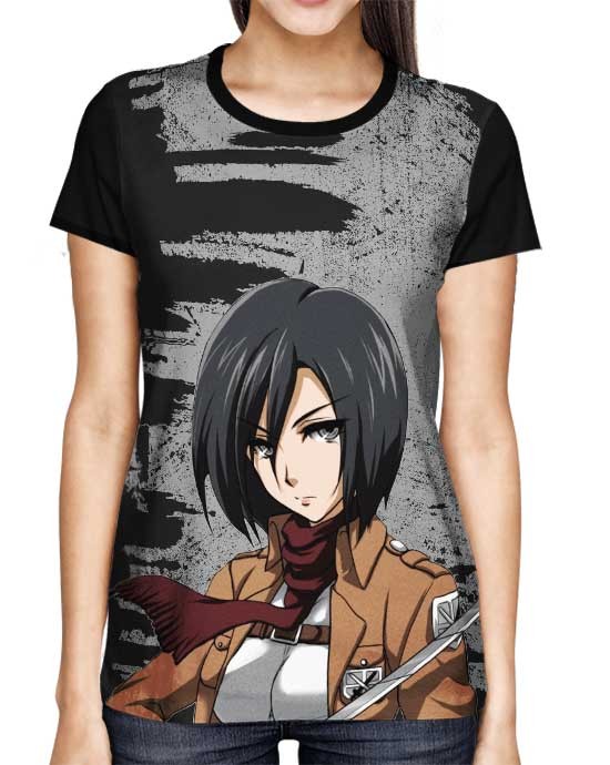 Camisa FULL Brush Mikasa - Shingeki no Kyojin 