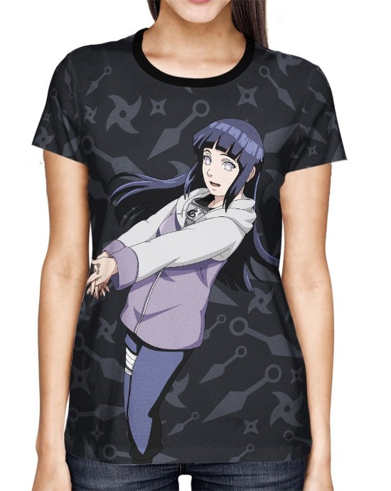 Camisa Naruto - Hinata - Color Print