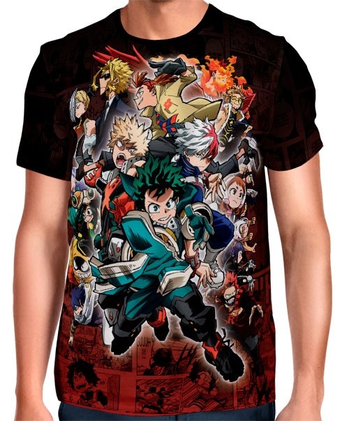 Camisa FULL Print Boku no Hero Movie 3 Exclusiva