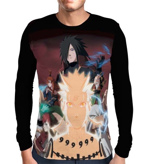 Camisa Manga Longa Madara - Gaara - Naruto