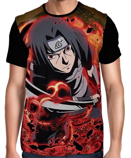 Camisa FULL Draw Uchiha Itachi - Naruto