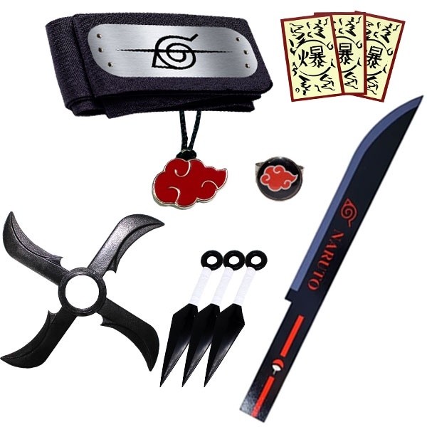 Kit Kunai Naruto Espada Sasuke Super Shuriken Bandana Itachi