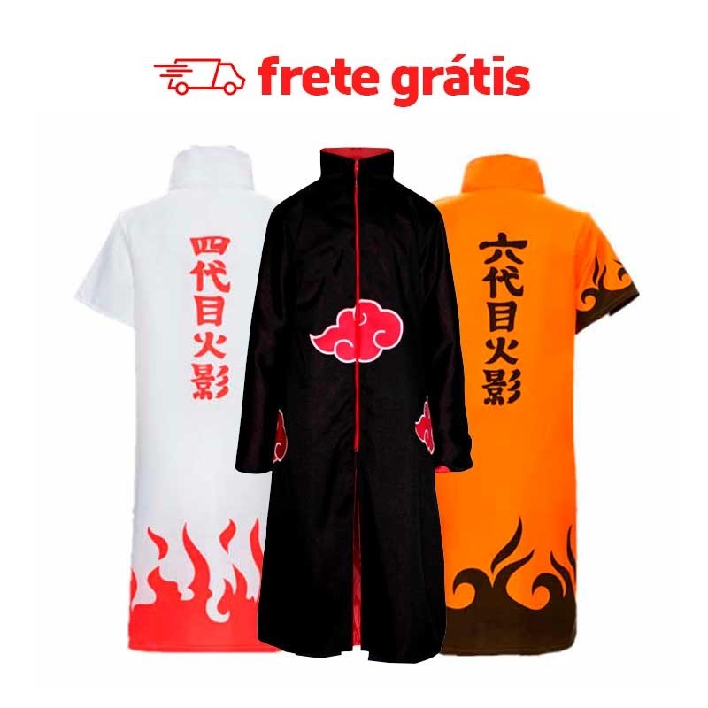 Camiseta Naruto Akatsuki Nuvens - Loja Life Geek