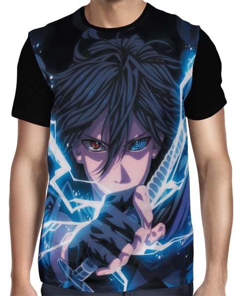 Camisa FULL Sasuke Sharingan Powers - Naruto