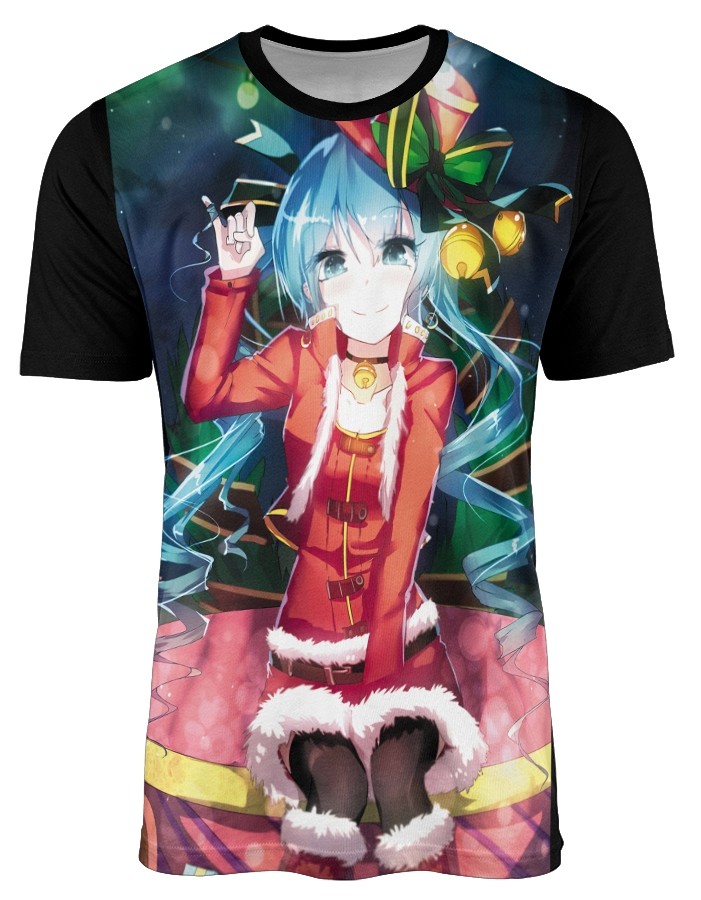 Camisa Anime Santa Girls Natal - Modelo 03