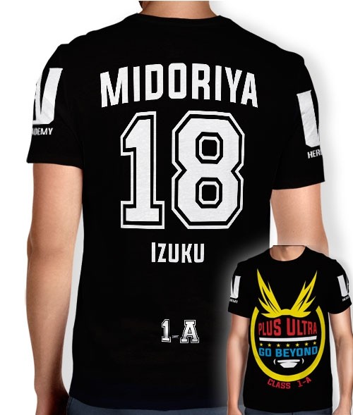 Camisa Full PRINT Go Beyond - Midoriya Izuku - Boku No Hero Academia