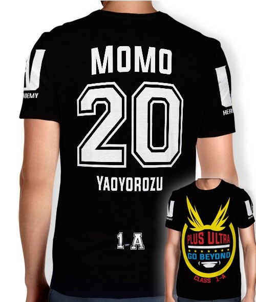 Camisa Full PRINT Go Beyond - Momo Yaoyorozu - Boku No Hero Academia