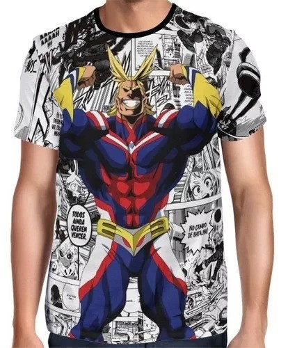 Camisa Full PRINT All Might - Boku No Hero Academia