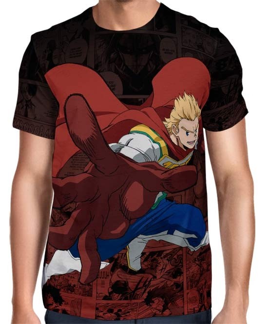 Camisa Full Color Print Red - Mirio Togata - Boku no Hero