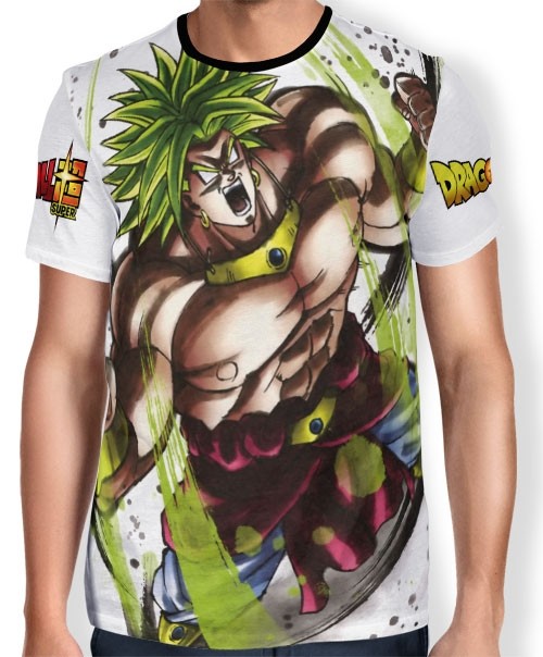 Camisa Full Art Brusher Broly - Dragon Ball Super