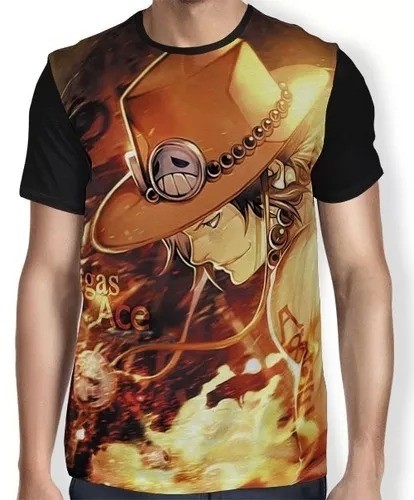 Camisa FULL Portgas D. Ace - One Piece