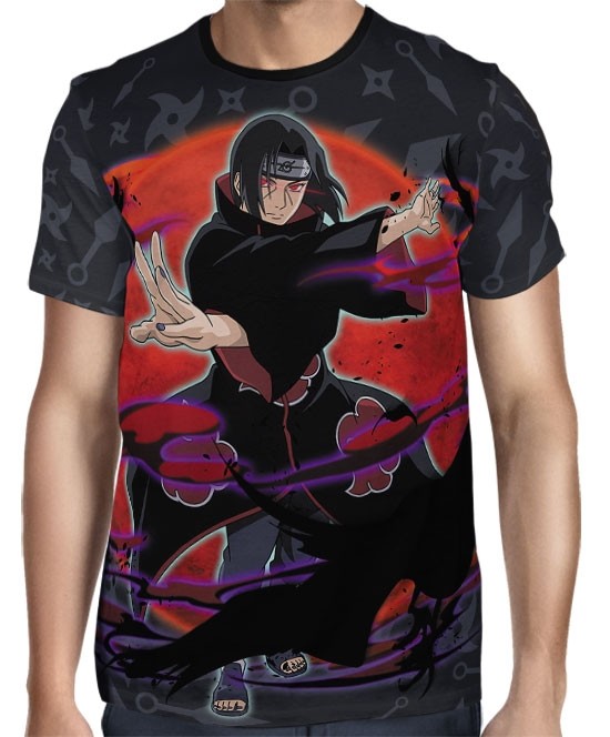 Camisa Naruto - Itachi Modelo 2- Color Print
