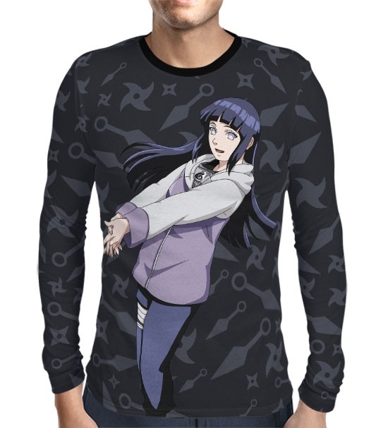 Camisa Manga Longa Naruto - Hinata - Color Print