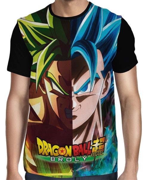Camisa Full Broly/Gogeta - Dragon Ball Super