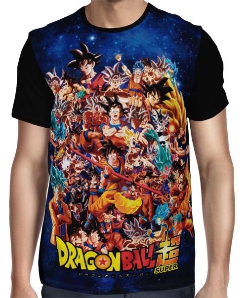 Camisa Full Goku Evolution - Dragon Ball Super