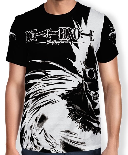 Camisa Full Print - Ryuk Preto - Death Note