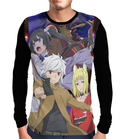 Camisa Manga Longa Dungeon Ni Deai - DanMachi - Season 2