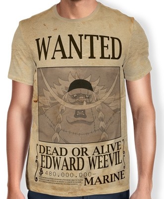 Camisa Full Print Wanted Edward Weevil - One Piece
