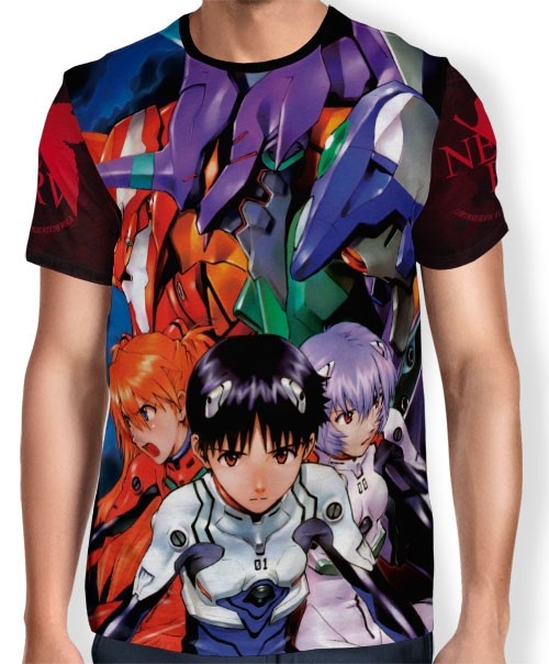 Camisa Full Print - Pilot Trifecta - Neon Genesis Evangelion 