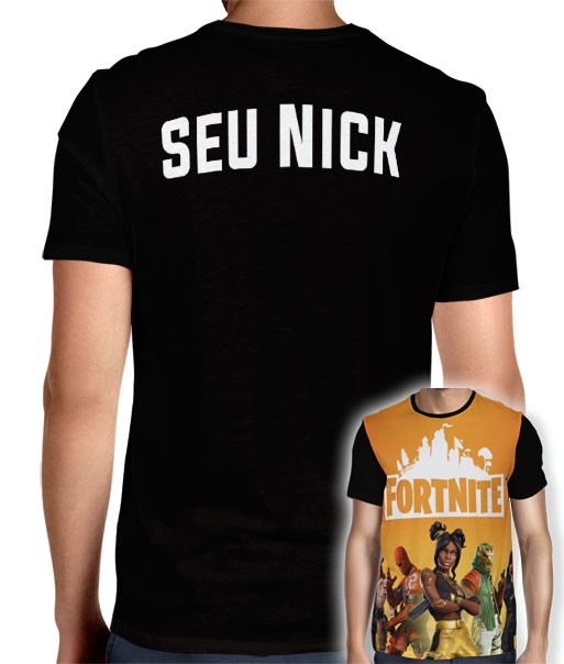 Camisa Full PRINT Season 8 Mod.02 - Fortnite - Personalizada Modelo Apenas Nick Name