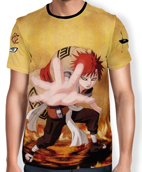 Camisa FULL Print Godaime Kazekage Gaara - Naruto