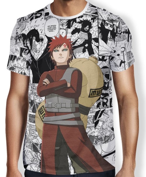 Camisa FULL Print Manga Gaara - Naruto