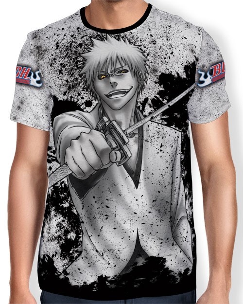 Camisa Full Print - Ichigo manga - Bleach