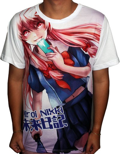 Camisa Black De Anime Mirai Nikki Yuno