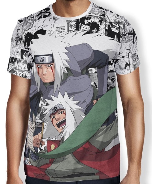 Camisa FULL Print Manga Jiraiya - Naruto