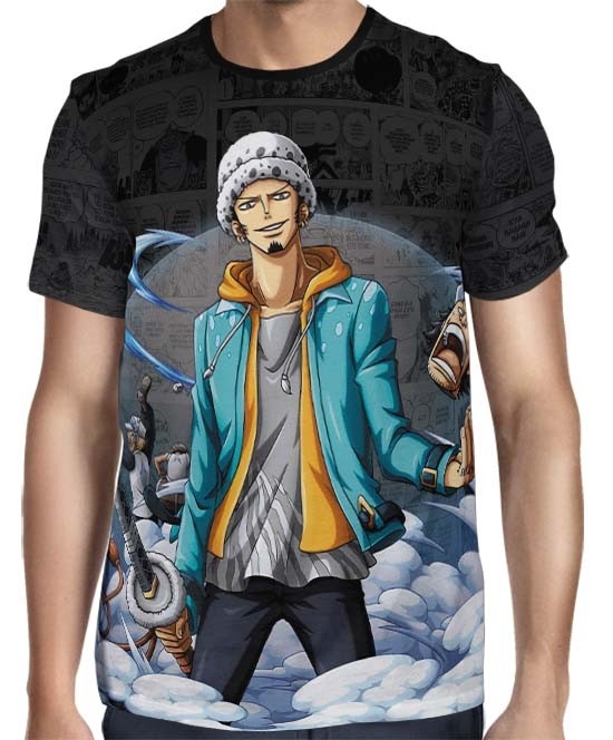Camisa Dark Mangá Law - One Piece - Full Print