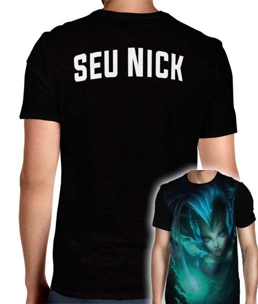 Camisa League Of Legends - Nami Modelo 3 - Personalizada Modelo Apenas Nick Name