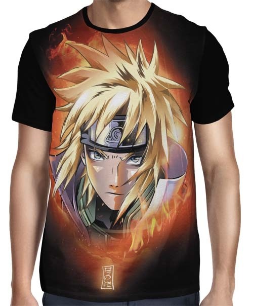 Camisa Camiseta Envio Hoje Minato Anime Desenhos Naruto 01