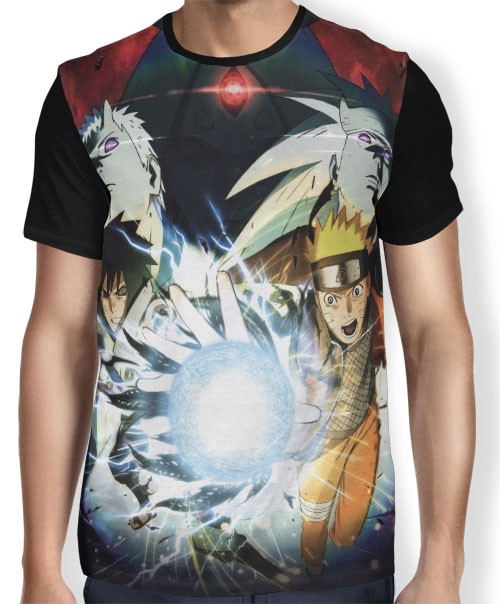 Camisa FULL Jutsu Madara Sasuke Naruto