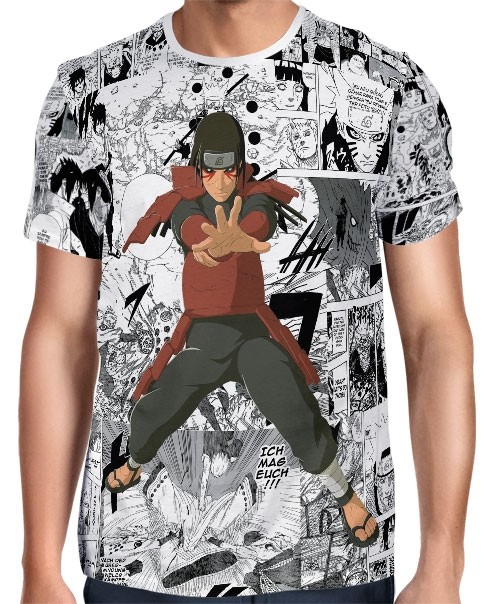 Camisa FULL Print Mangá Hashirama Modelo 2 - Naruto