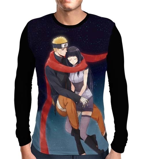 Camisa Manga Longa The Last Hinata e Naruto - Naruto