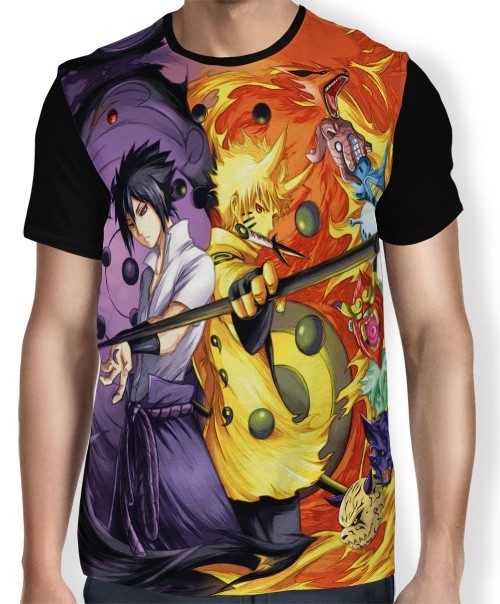 Camisa FULL Rikudou Naruto Sasuke